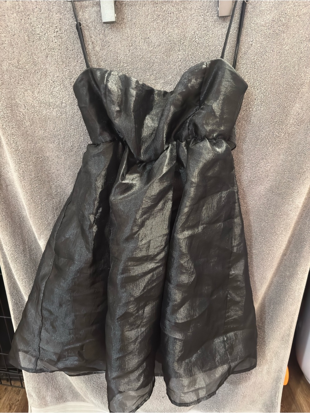 Lucy In The Sky Black Chiffon Party Dress - Elegant Cocktail Style